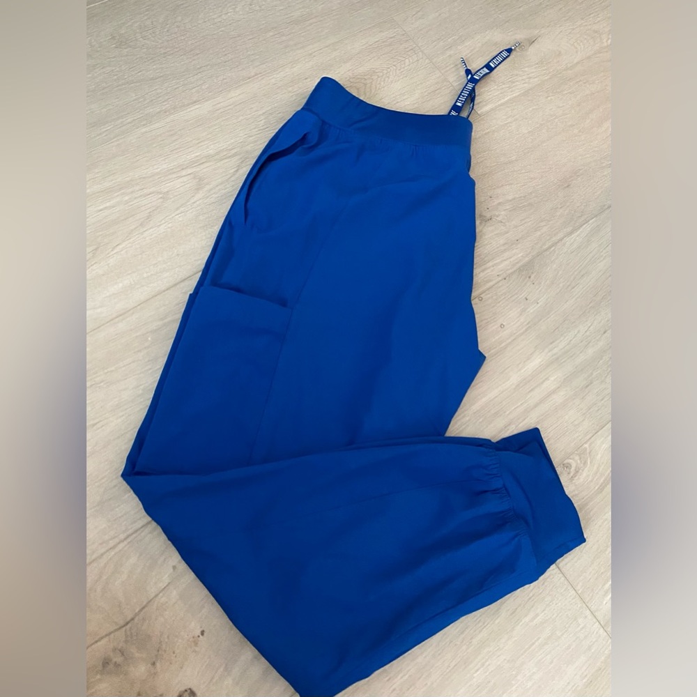 Royal Blue Med Couture Jogger Scrub Pants